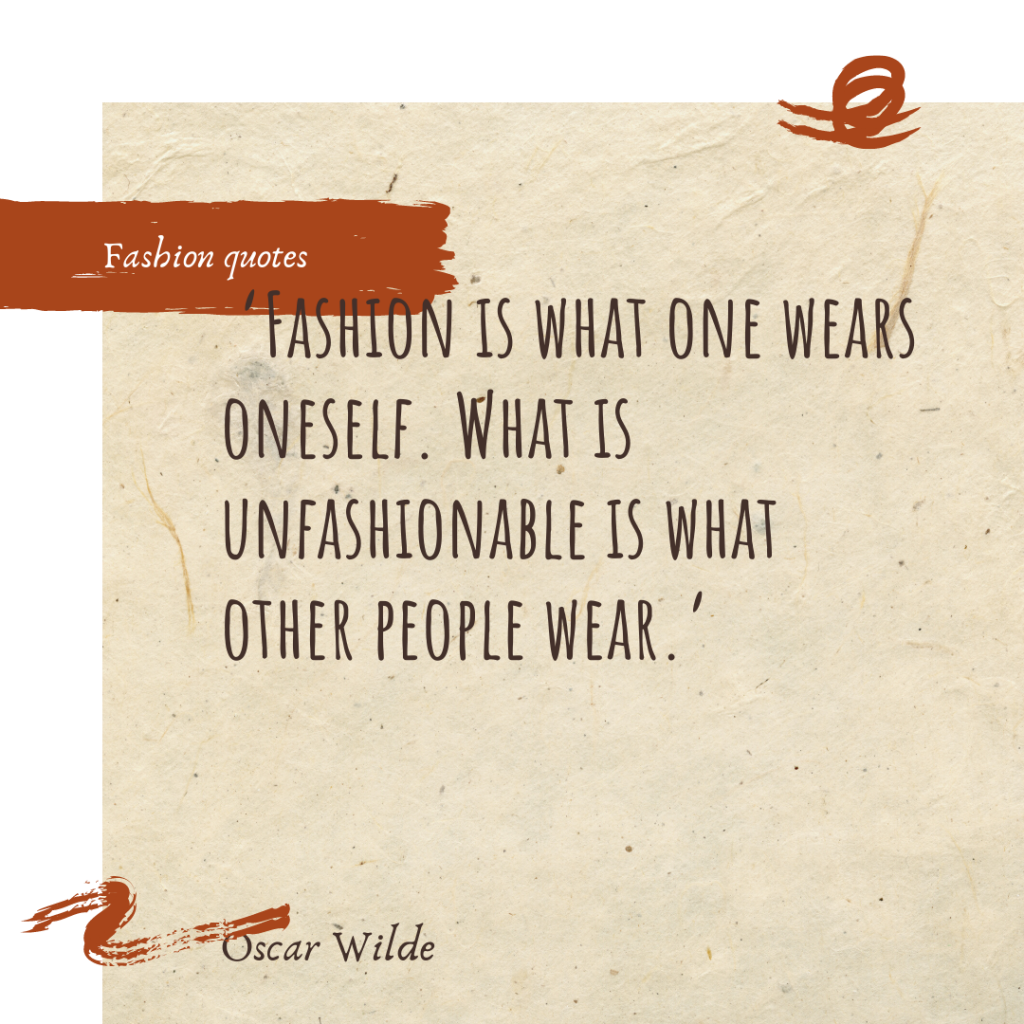 Fashion Inspirational Quote